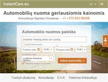 Tablet Screenshot of instantcars.eu